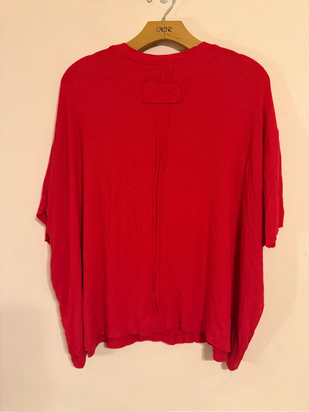 Ruby Red Ribbed Top - Picture 5 of 8